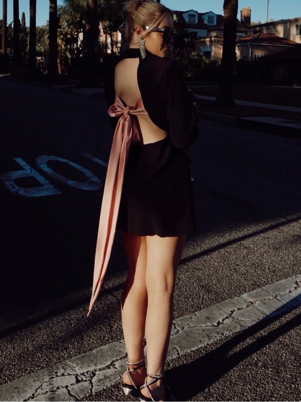 Beulah Cut Out Bow Blazer